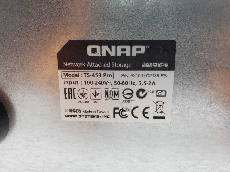 QNAP TS-453 Pro 4 Bay NAS with 1x 4 TB HDDs, Read _