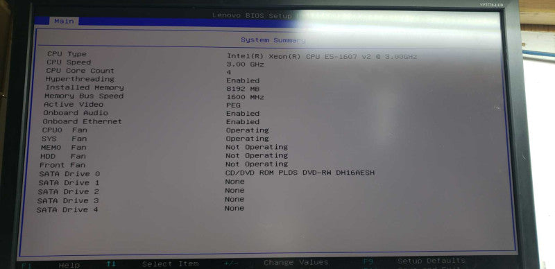 Lenovo S30 Xeon E5-1607 V2 @ 3.00ghz / 8gb ram / Quadro K620 GPU #