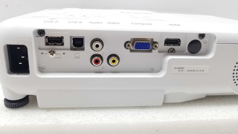 Epson EX3260 H842A 3LCD Portable Multimedia LCD Projector, 0 Lamp Hrs. W/ Carrying Bag ~