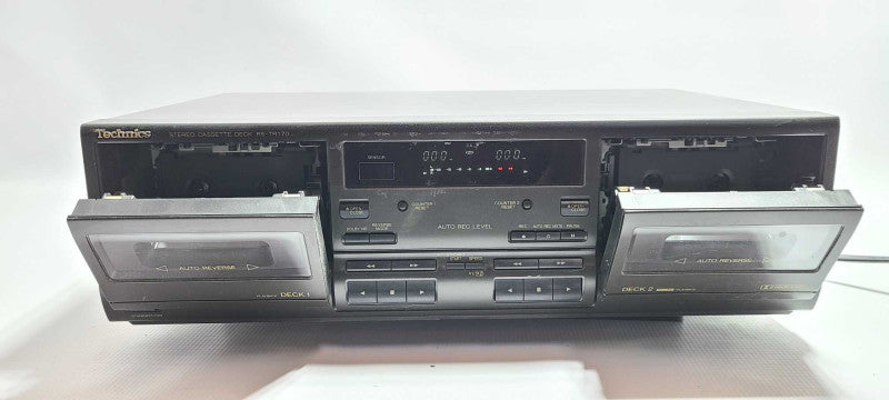 Technics Stereo Cassette Deck RS-TR170 Dual Tape Deck $