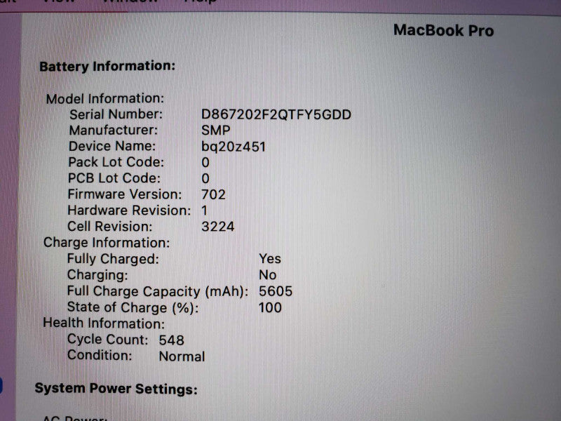 MacBook Pro 2015 13\\" Retina i5-5257U@ 2.7 GHz 8GB DDR3 120GB SSD (