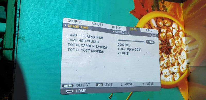 NEC NP-M323W DLP 1280x800 Portable Projector Projector 100% Lamp life  #