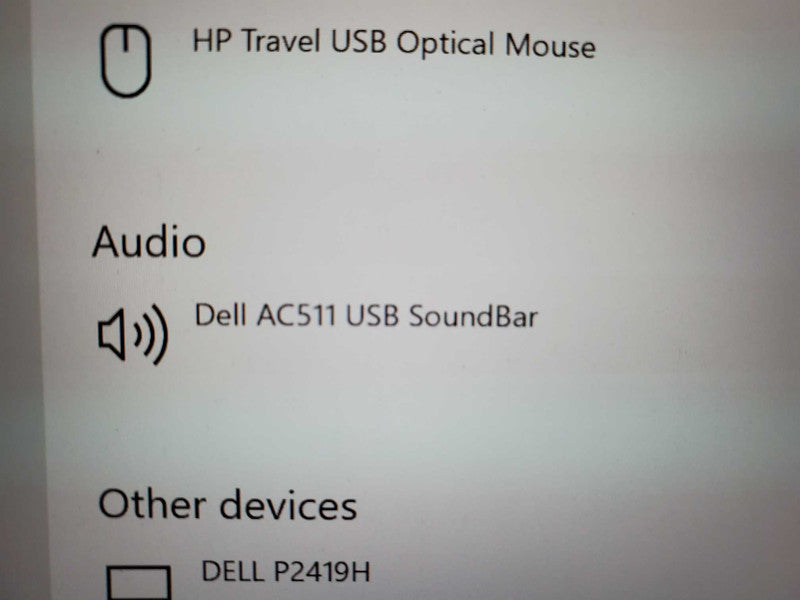 Dell AC511 USB Powered Monitor Horizontal Soundbar Speaker Black _tested )