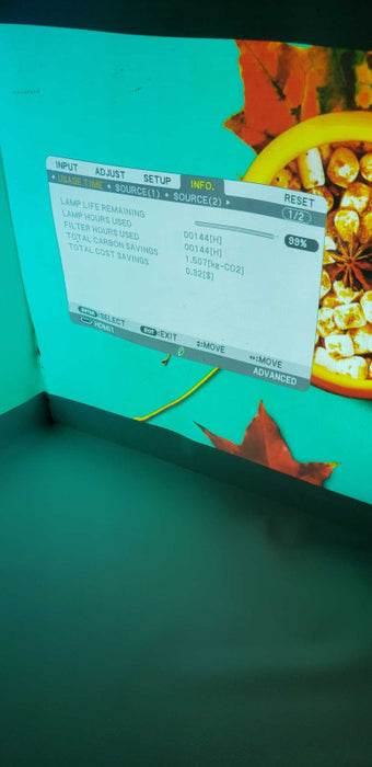 NEC NP-ME372W 3700-Lumen, WXGA, 1.7x Zoom, Classroom Projector 99% Lamp Life #