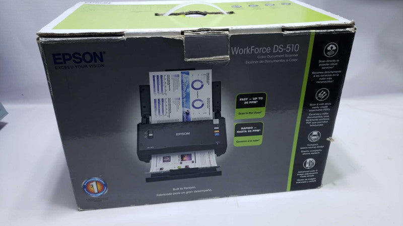 EPSON Workforce DS-510 Color Document Scanner USB 2.0 [