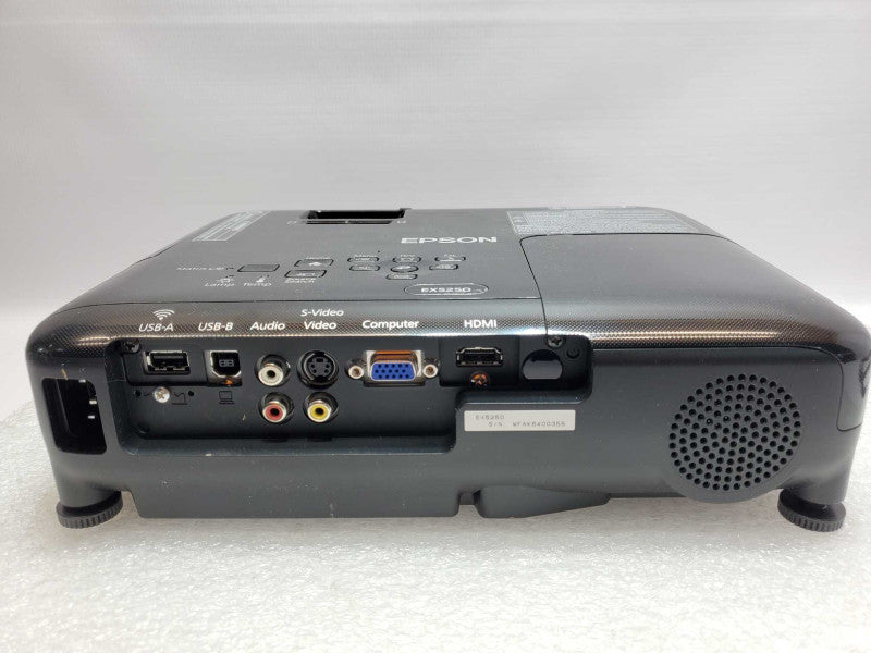 Epson EX5250 LCD H723A Projector 27H Lamp Hours w/ Remote and cables _