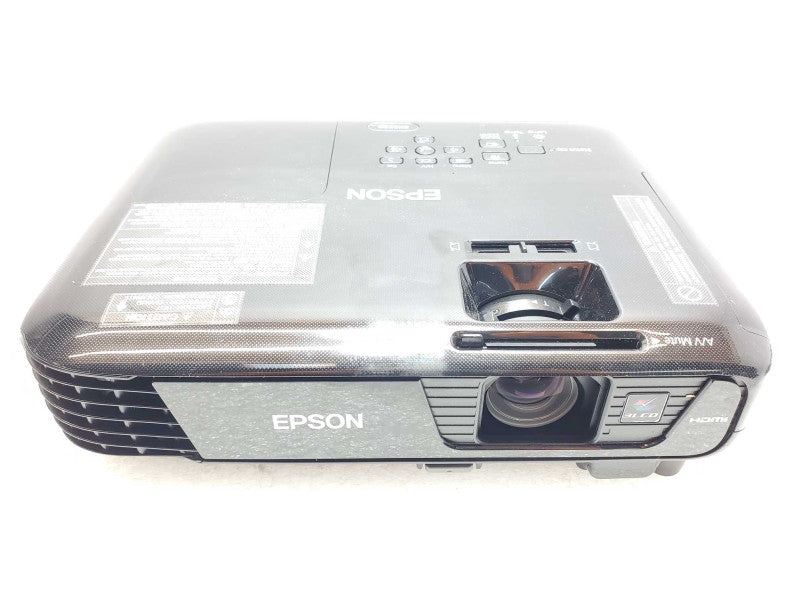 Epson EX5250 LCD H723A Projector 27H Lamp Hours w/ Remote and cables _