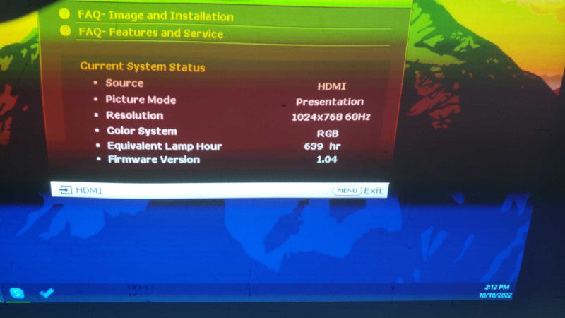 BenQ EP4227 MX660P Multimedia DLP Projector 3200 Lumens 639hr [