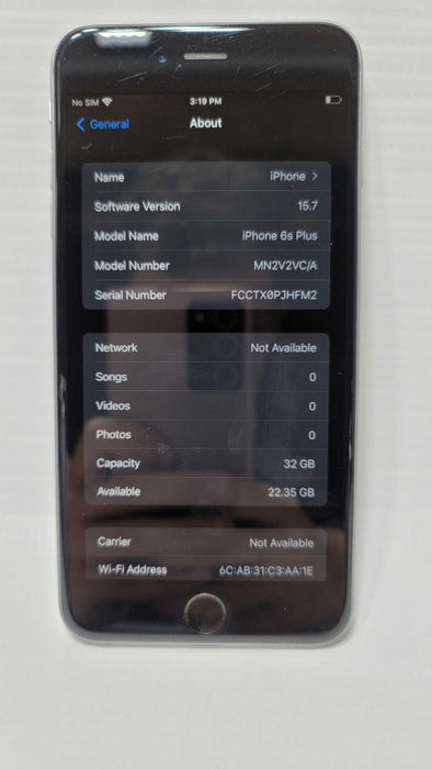iPhone 6s Plus 32GB Gray  -