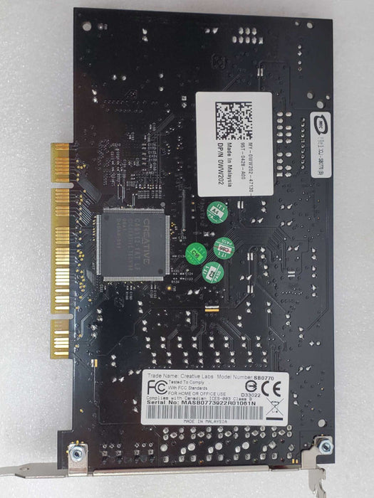Dell Creative Labs Sound Blaster SB0770 Sound Card 0WW202 _