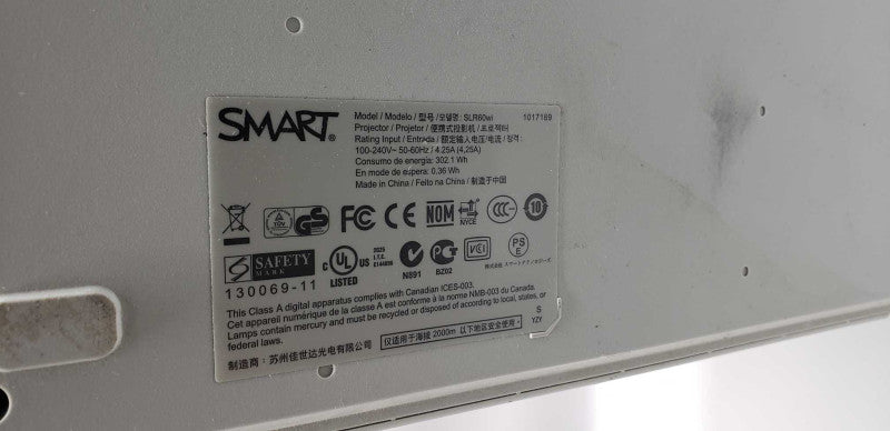 SMART SLR60wi LightRaise Interactive Projector / SEE NOTES #