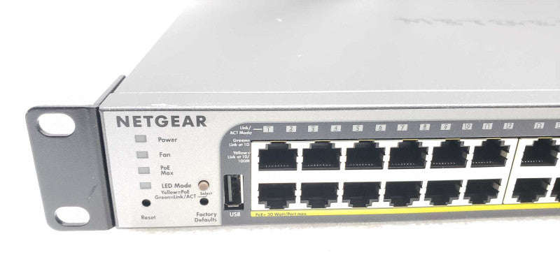 Netgear ProSafe GS752TPv2 48-Port Smart Managed Pro Switch w/ 4 SFP #