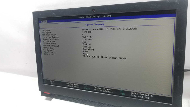 Lenovo M910z Touch i5-6500 3.2Ghz QC/16GB DDR4, NO HDDs, NO Stand. ~