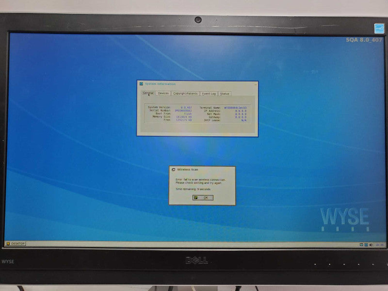 Dell Wyse 5212 Thin Client AiO, AMD-G-T48E 2GB DDR3 (AS-IS) |