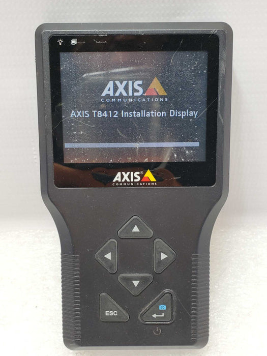 AXIS T8412 Installation Display Handheld, Powers on, Cracked screen, AS-IS _