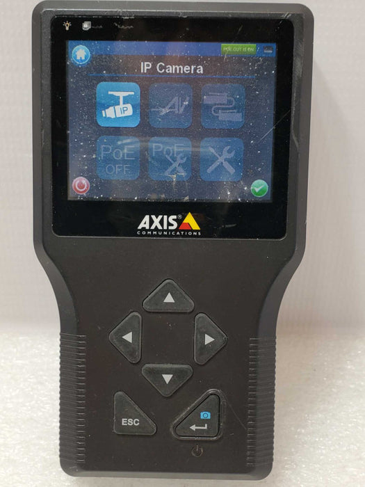 AXIS T8412 Installation Display Handheld, Powers on, Cracked screen, AS-IS _