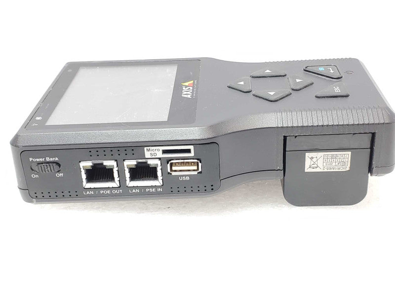 AXIS T8412 Installation Display Handheld, Powers on, Cracked screen, AS-IS _