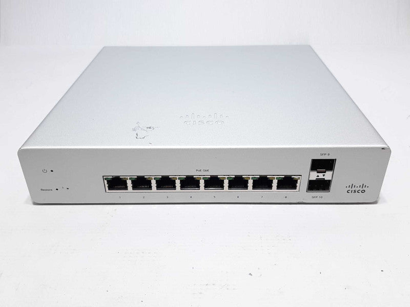 Cisco Meraki MS220-8P 8-Port Gigabit PoE Cloud Managed Switch - Unclaimed +