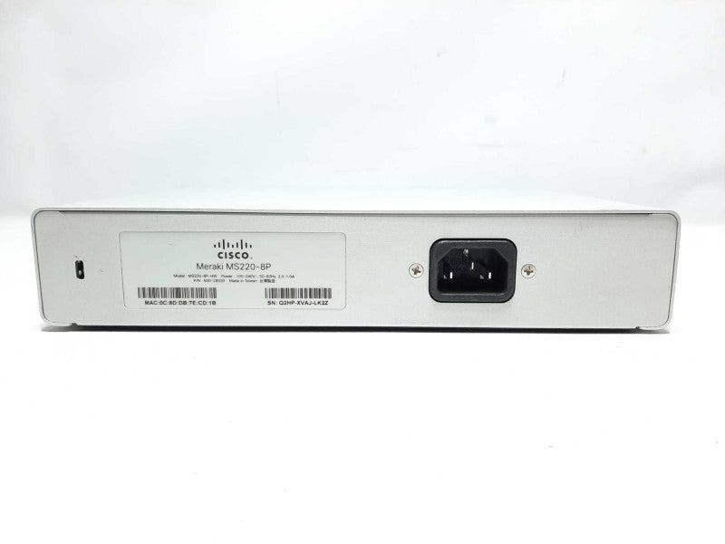 Cisco Meraki MS220-8P 8-Port Gigabit PoE Cloud Managed Switch - Unclaimed +