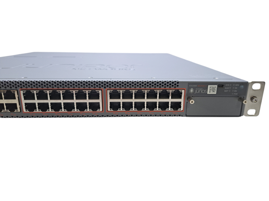 Juniper EX4300-48MP-S | 24x 1G, 24x 2.5G/5G/10G PoE++, 4x 40G QSFP+ Switch )