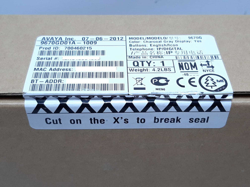 AVAYA 9670G IP VoIP Business Phone - New Sealed Box +