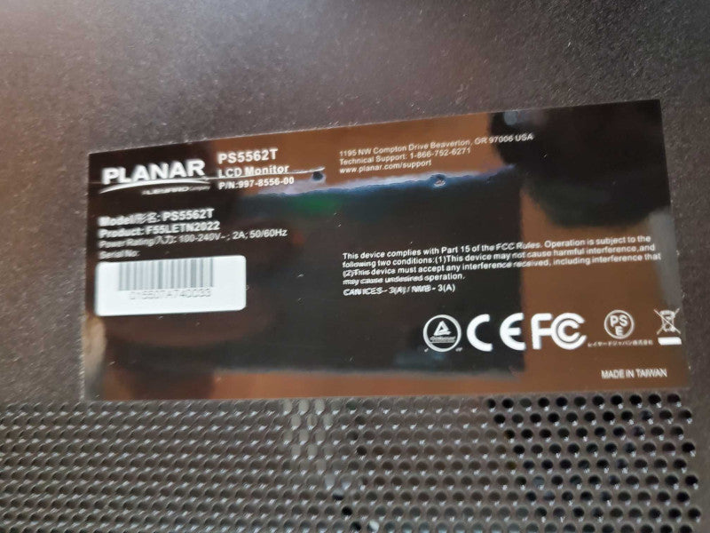 Planar PS5562T Full HD 55\\" Interactive Large Format Display tested working )