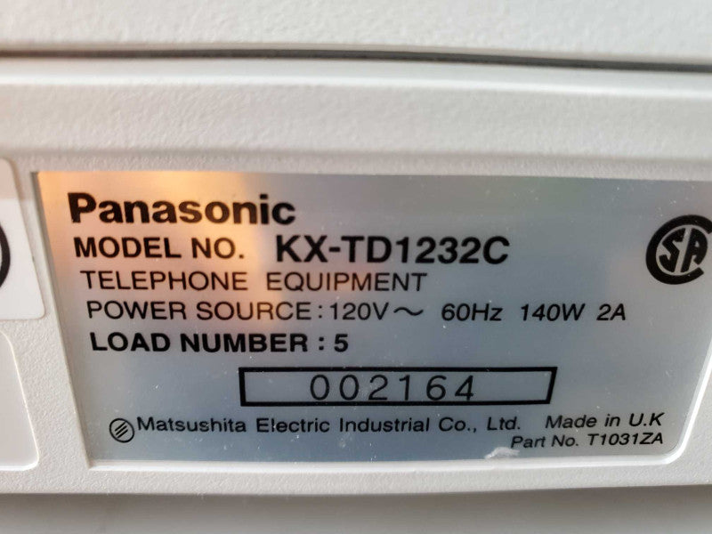 Panasonic KX-TD1232C DIGITAL SUPER HYBRID SYSTEM W/ 8EXT & 4CO )