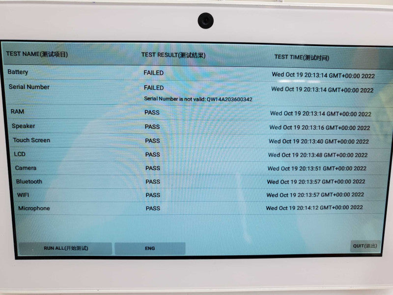 Qolsys IQ Remote Touchscreen QW9104-724 W/ accessories )