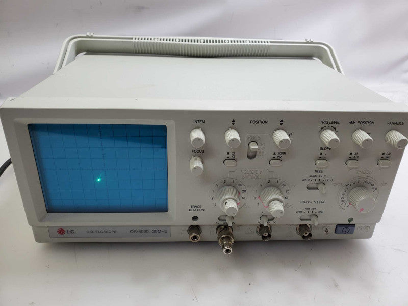 LG Oscilloscope OS 5020G Dual Trace 20 MHZ )