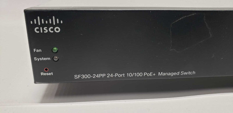 Cisco SF300-24PP 24-Port 10/100 PoE+ Switch / factory reset #