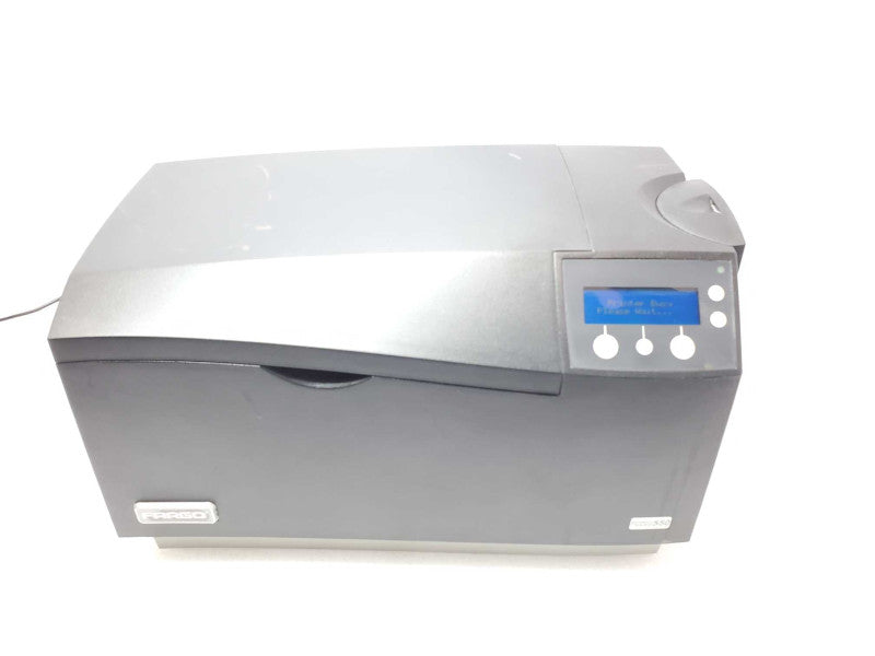 Fargo Direct to Card 550 ID Card Printer Model 091800, Powers on, AS-IS, Read _