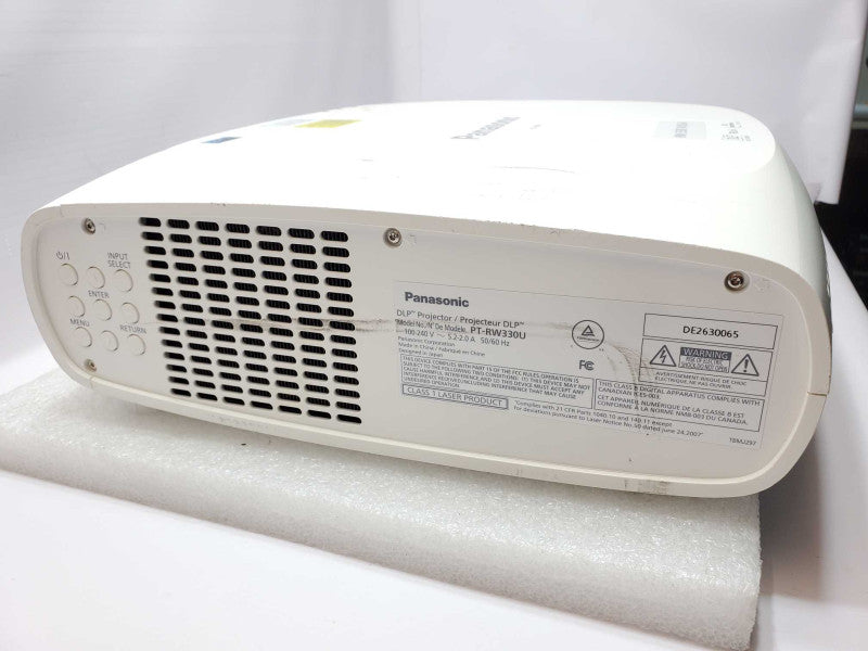 Panasonic PT-RW330U WXGA DLP Projector VGA DVI LAN HDMI, AS-IS _