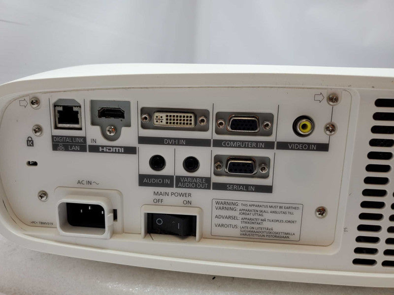 Panasonic PT-RW330U WXGA DLP Projector VGA DVI LAN HDMI, AS-IS _