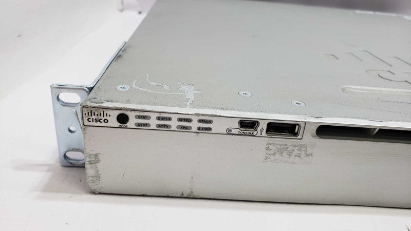 Cisco WS-C3850-24T-E v08 24 Port Gigabit Managed Switch with C3850-NM-2-10G [