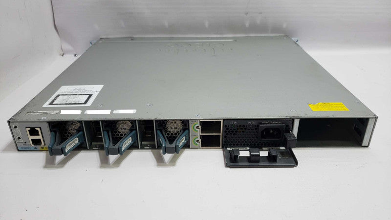 Cisco WS-C3850-24T-E v08 24 Port Gigabit Managed Switch with C3850-NM-2-10G [