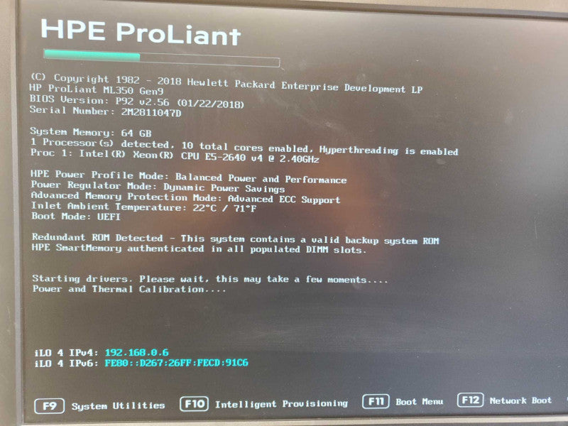 HP ProLiant ML350 Gen 9 Xeon E5-2640 @ 2.4GHz 64GB DDR4 8x 2.5\\" P440ar (