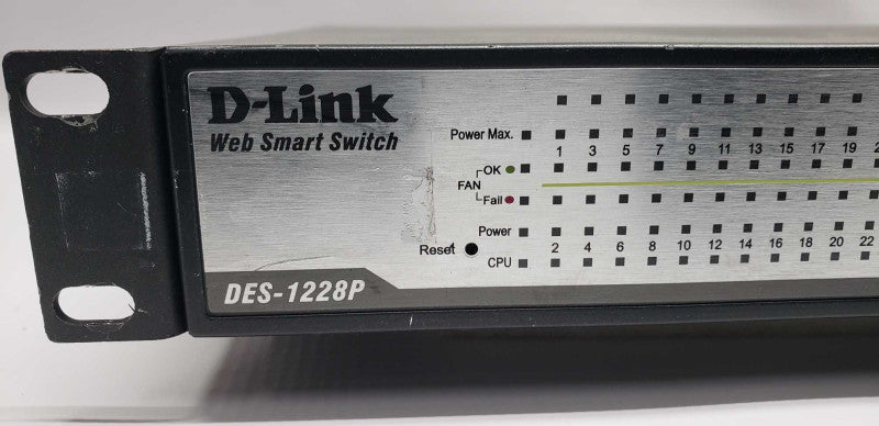 D-Link DES-1228P 24-Ports External Ethernet Switch / factory reset #