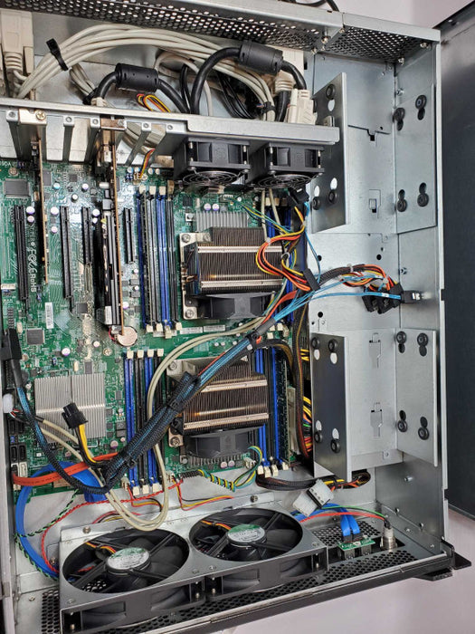 Custom/Supermicro X9DAi, 2x Xeon E5 2620 2.0GHz, 8GB RAM, 2x PSU, SEE _