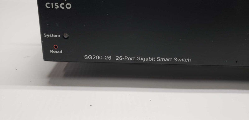 Cisco SG200-26 / 26x port gigabit smart switch / factory reset #