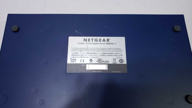 Netgear ProSafe JGS516 v1 16-Port Gigabit Ethernet Switch [