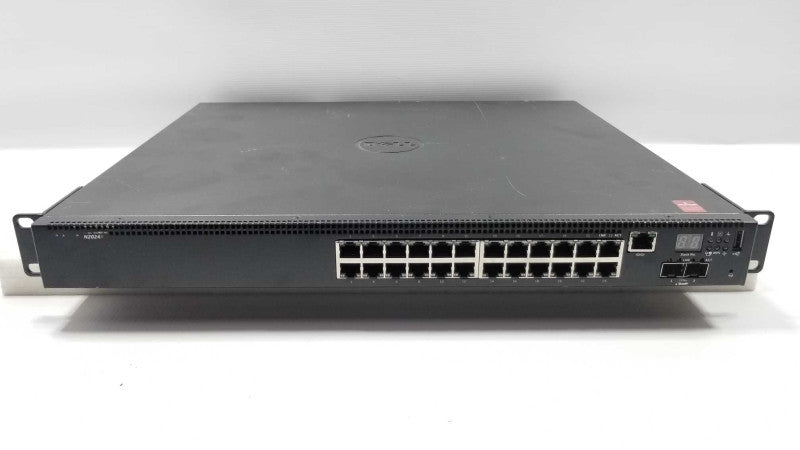 N2024P Dell N2000 Series 24-Port Gigabit 2-Port SFP+ PoE Switch w/ Rack Mount ~