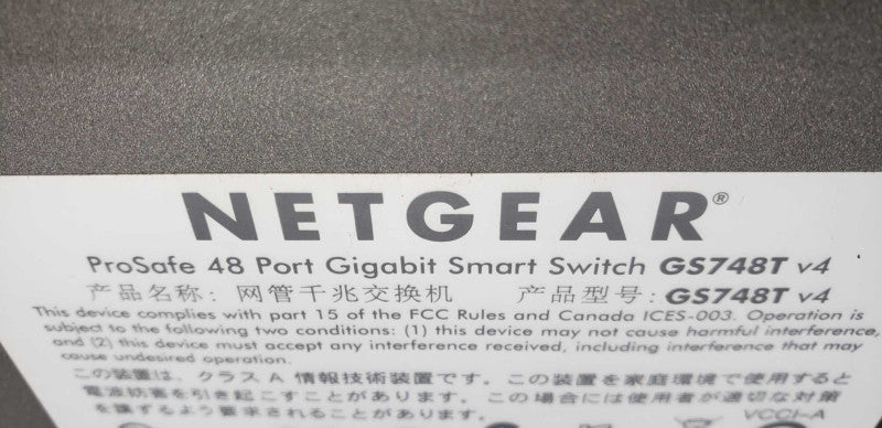 Netgear GS728T V4 48x port gigabit switch 4x sfp gigabit port / reset default #