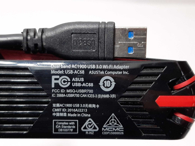ASUS USB-AC68 AC1900 Dual Band USB WiFi Adapter +