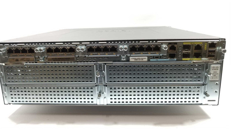 Cisco 3945 Router C3900-SPE150/K9, 4x vwic3-4mft-t1/e1, 1xPSU ipbaseK9 1 ~