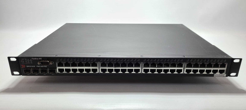 Brocade FWS648-POE FastIron WS 48-Port 10/100 Ethernet Switch Rack Mount $