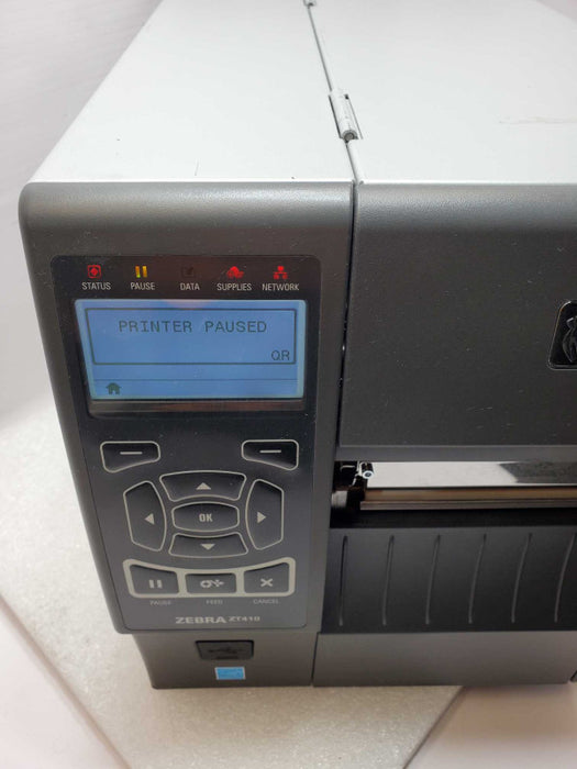 Zebra ZT410 ZT41043-T010000Z Industrial Thermal Transfer Barcode Label Printer _