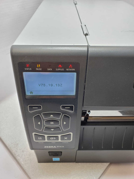 Zebra ZT410 ZT41043-T010000Z Industrial Thermal Transfer Barcode Label Printer _