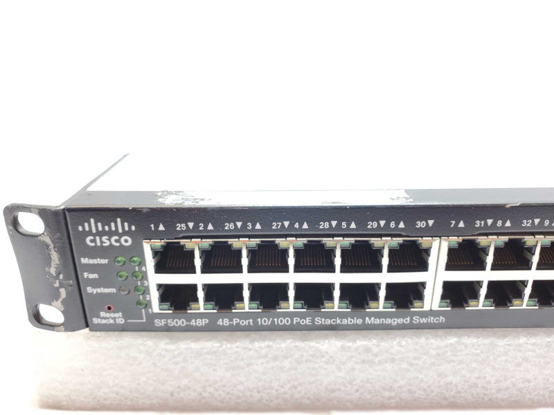 Cisco SF300-48P 48-Port 10/100 PoE Managed Switch, SF500-48P-K9 _