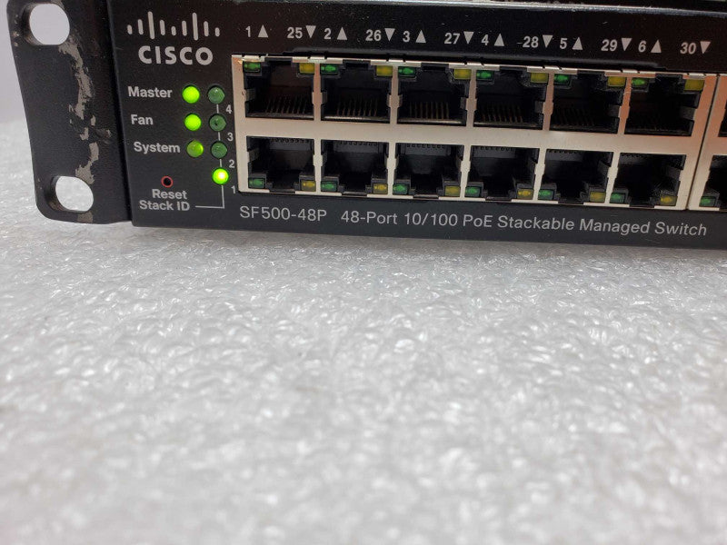Cisco SF300-48P 48-Port 10/100 PoE Managed Switch, SF500-48P-K9 _
