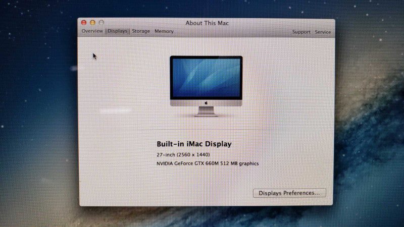 Apple iMac L2012 27\\" i5@2.9GHz 8GB DDR3 GTX660M 1TB HDD 2560x1440 [